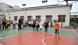 庆三八节，我院举行投篮游戏活动