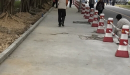 开平某企业捐赠我院300方混凝土