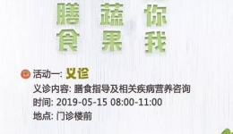 【切勿错过】开平市中心医院内六科即将举办第五届全民营养周义诊活动