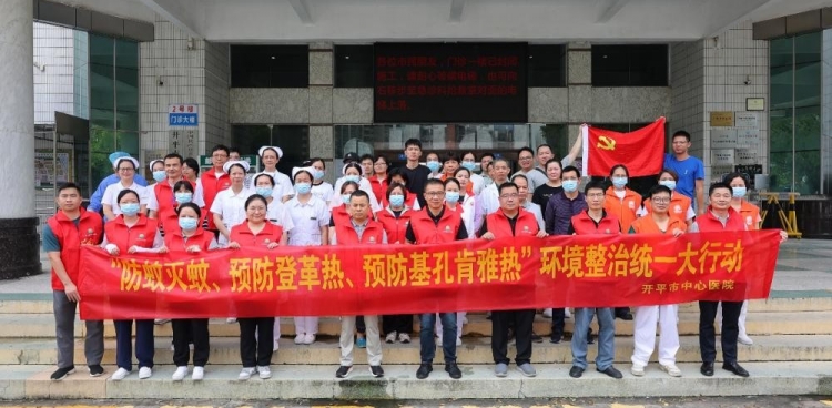 让党旗在基孔肯雅热防控一线高高飘扬