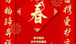 开平市中心医院春节期间诊疗工作安排通知